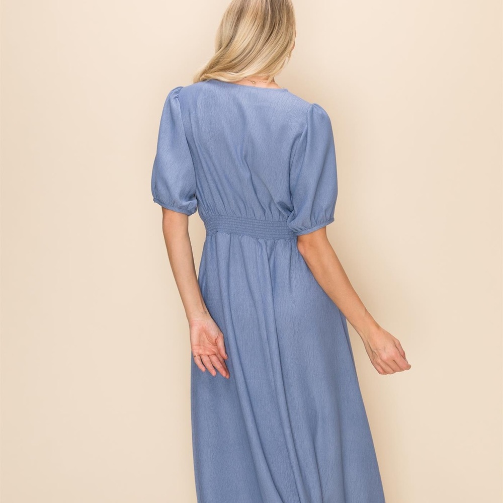 NWT!π V-neck Princess Sleeve Maxi Dress - Picture 3 of 8